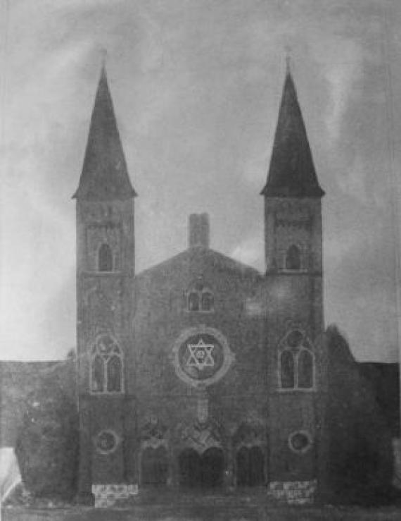 Hagener Synagoge vor ihrer Zerstörung 1938