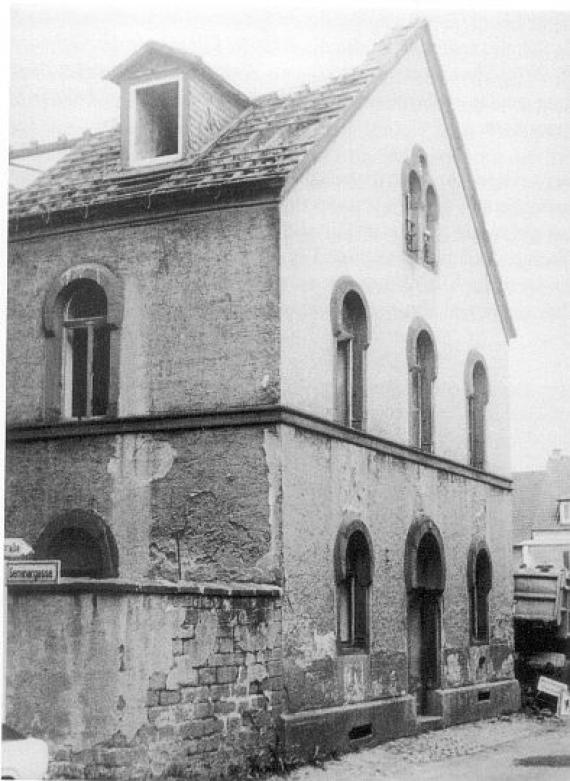 The synagogue in Salzstraße before demolition in 1972