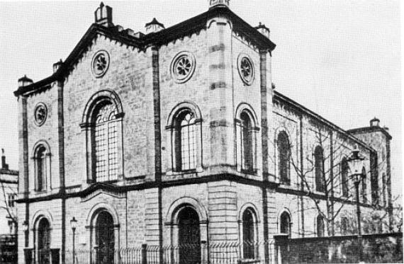 The synagogue building in Kassel Untere Königstraße. After the reconstruction of 1907.