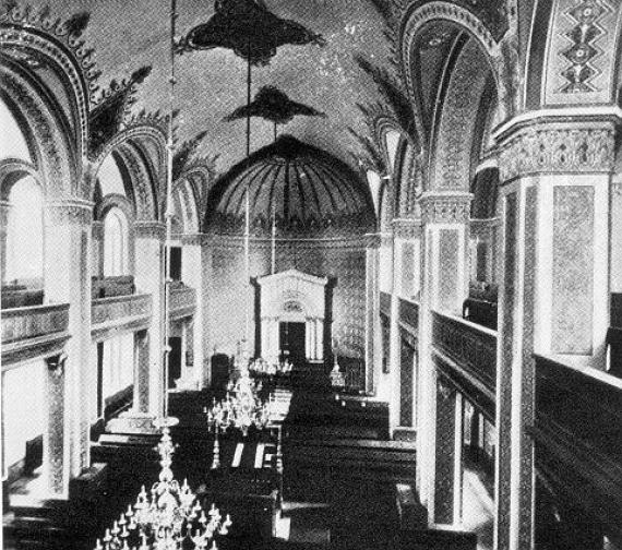 Interior of the synagogue Kassel