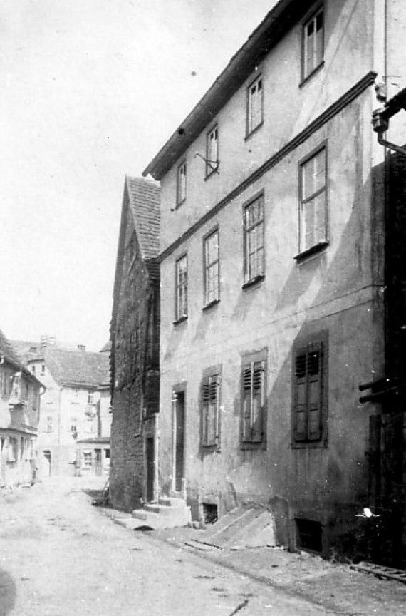 Historical photograph of the former synagogue Külsheim