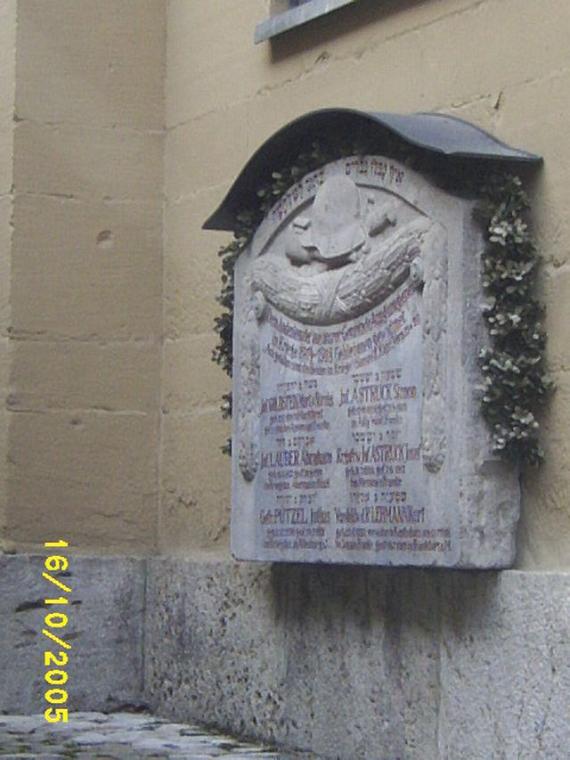 Memorial stone in the 1st WK fallen Jews