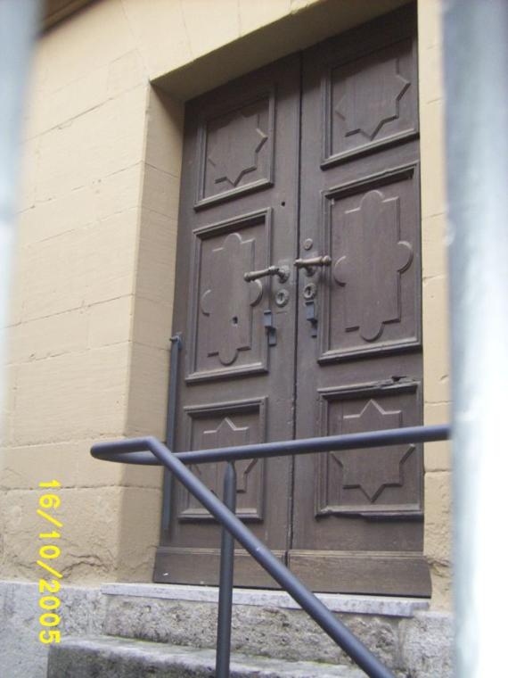 Original entrance door