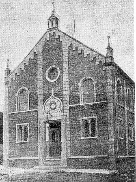 Die Synagoge in Ober Seemen (vermutlich vor 1938)