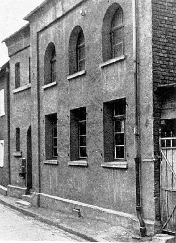 The former synagogue in Schupbach (1960s?)