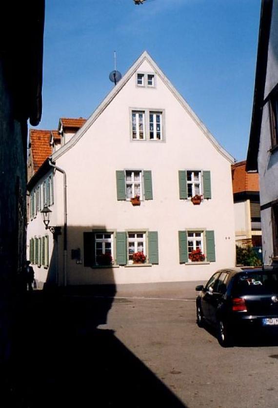 Das Gebäude der ehemaligen (alten) Synagoge in Schwetzingen