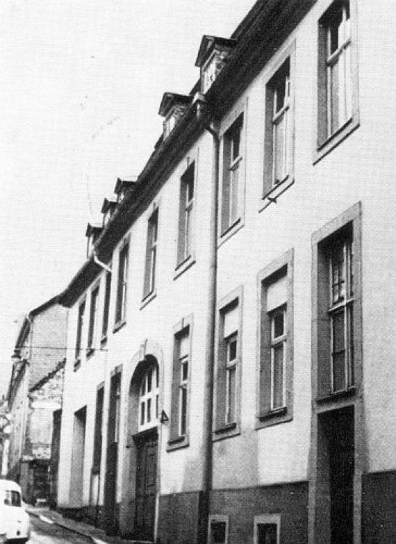 Die ehemalige Synagoge in Weilburg, im selben Gebäude befand sich auch die Lehrerwohnung.