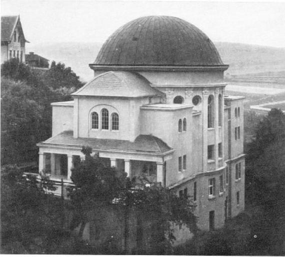 Die Synagoge in Bad Wildungen (vor 1938)