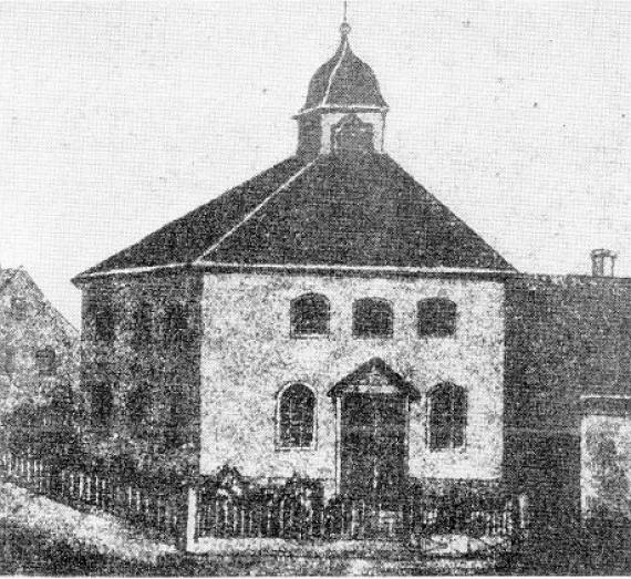 Die Synagoge in Witzenhausen (Reproduktion nach einer Zeichnung vom Jahre 1903)