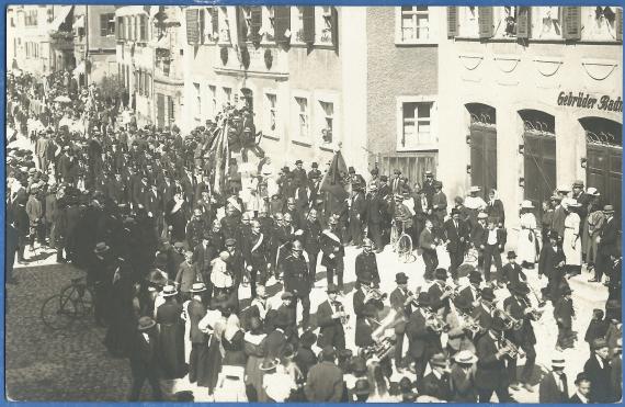 Photo card from the fire department festival in Oettingen