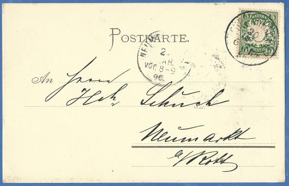 Geschäftspostkarte Abraham Weil jr. - versandt 20. März 1896