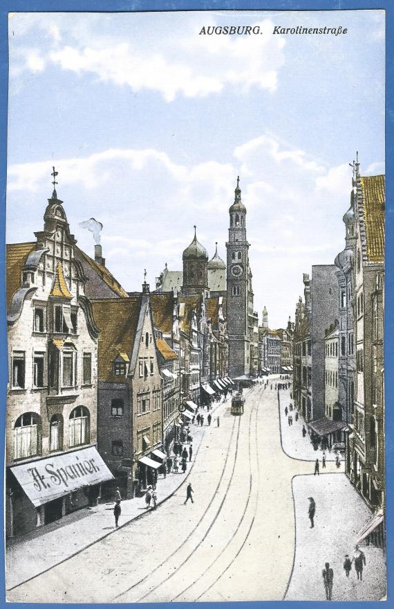 Karolinenstraße with the department store A. Spanier