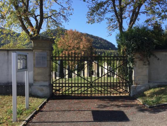 Jewish cemetery Oberdorf - entrance gate