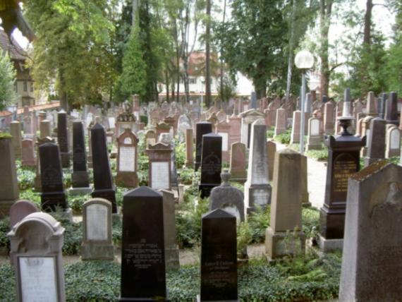 Partial view of the Jewish cemetery