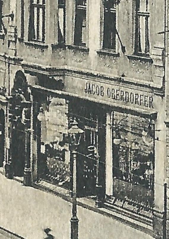 Schirm-Manufaktur, Schirm- und Taschen-Geschäft Jakob Oberdorfer Enlargement - Umbrella manufacture, umbrella and bag store Jakob Oberdorfer