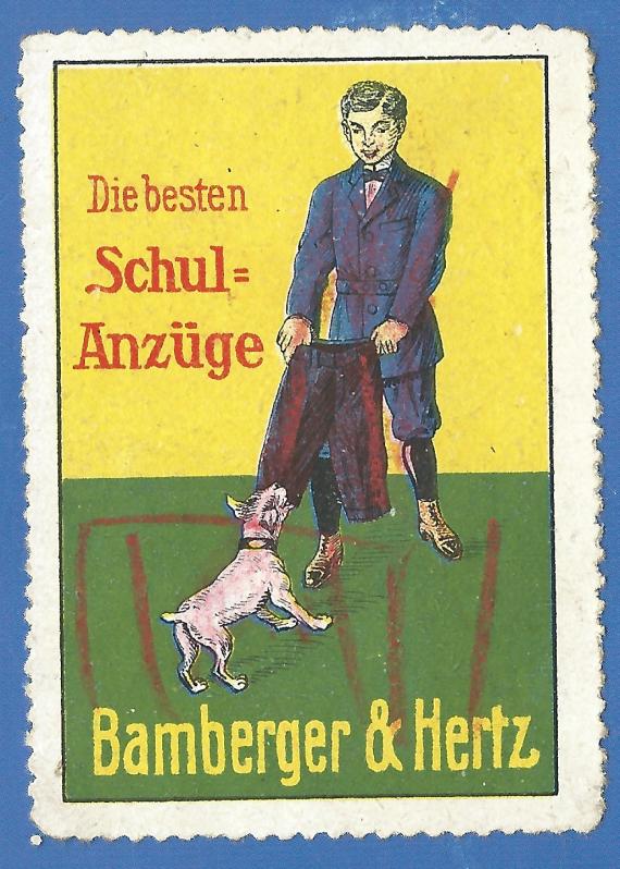Werbemarke von Bamberger & Hertz - Die besten Schulanzüge Werbemarke von Bamberger & Hertz - Die besten Schulanzüge