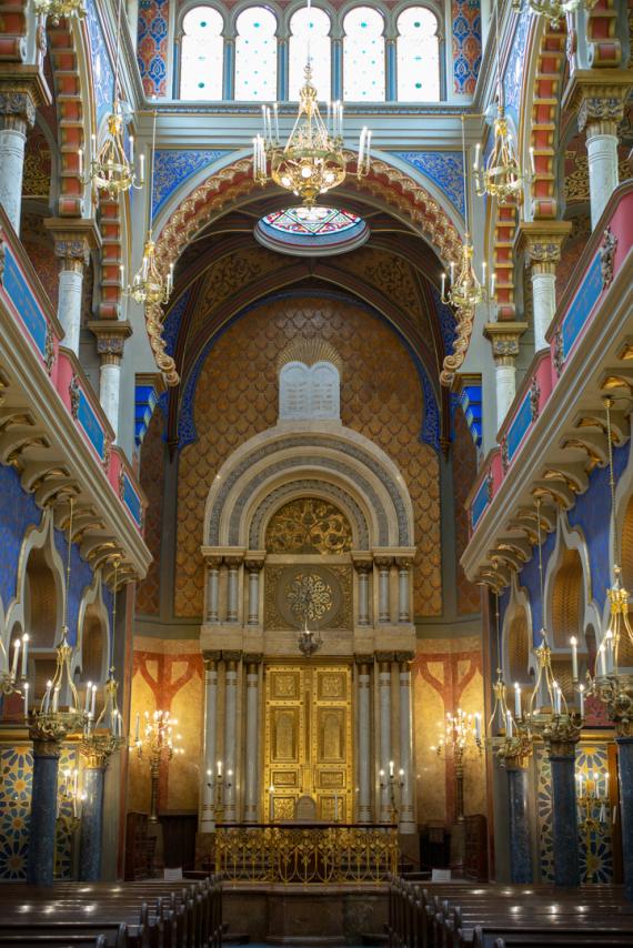 Interior of Jerusalem synagogue