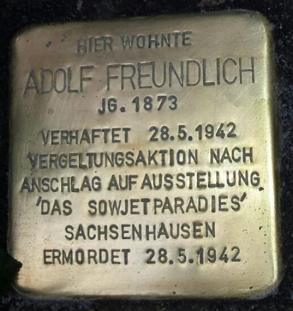 Stolperstein Adolf FREUNDLICH