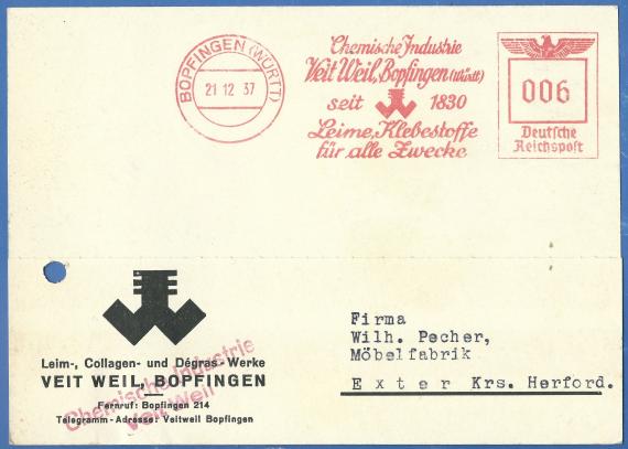 Business postcard