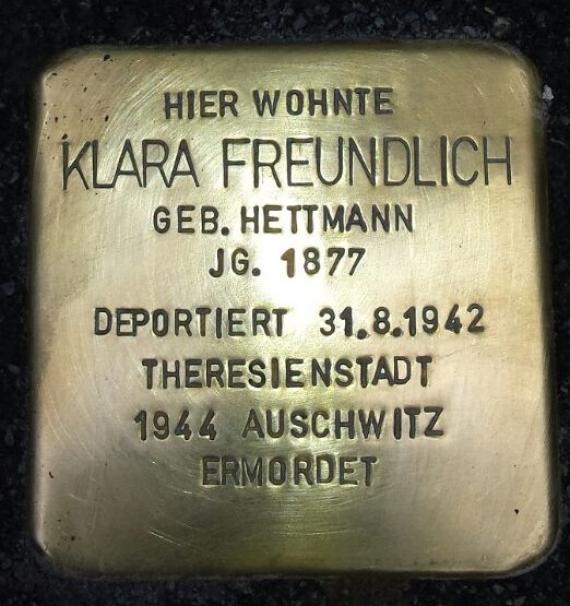 Stolperstein Klara FREUNDLICH