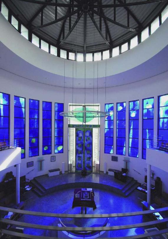 Interior to the Torah shrine