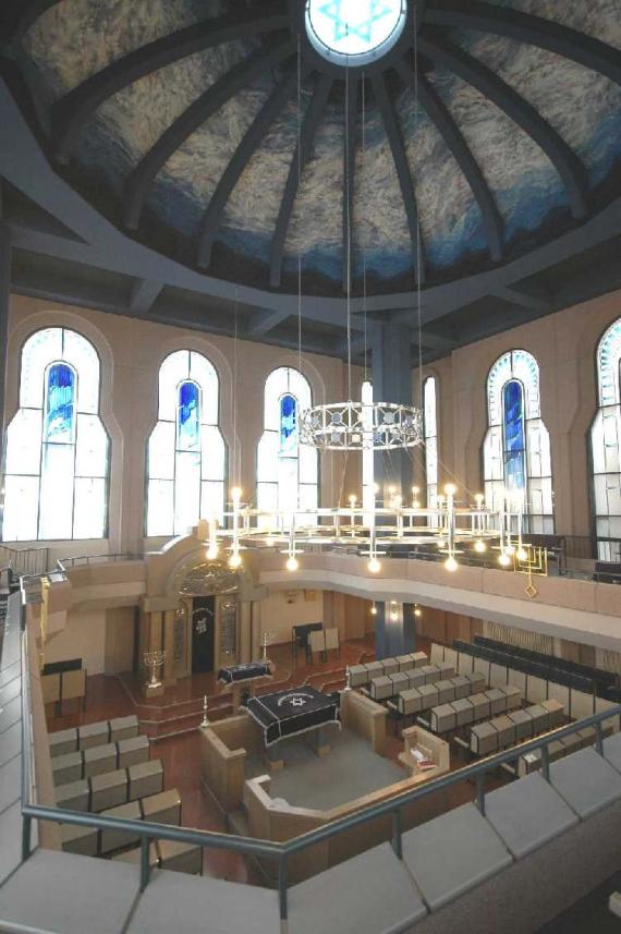 Interior to the Torah shrine