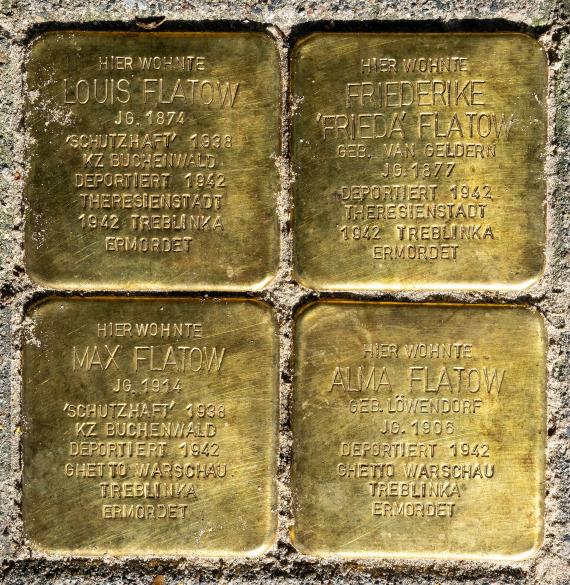 Flatow family stumbling blocks