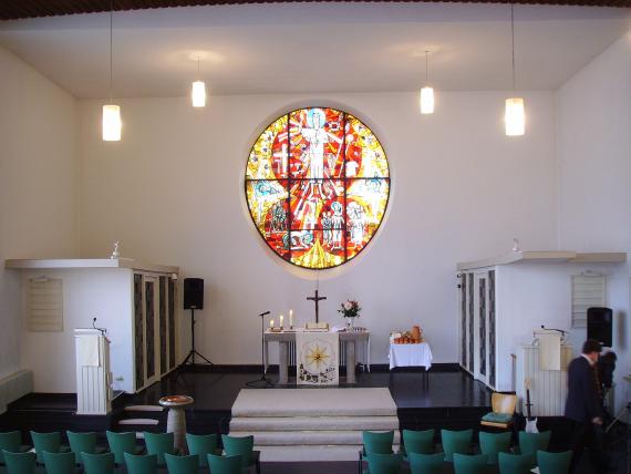 Interior view of the Protestant St. Paul's Church
