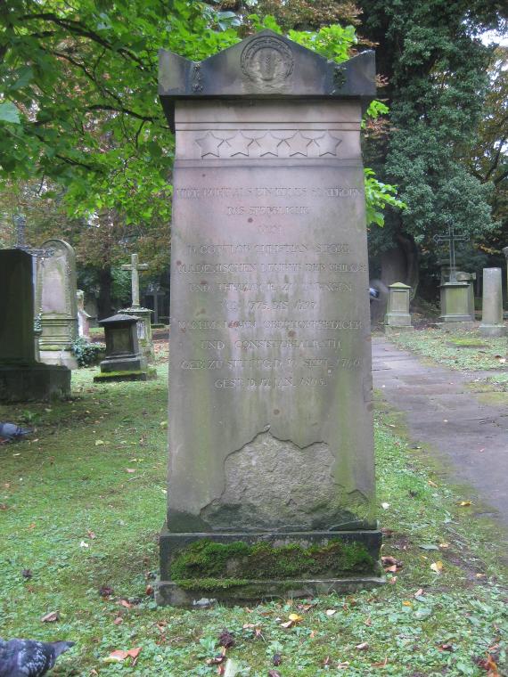 Grab Gottlob Christian Storrs, Hoppenlaufriedhof (2010)