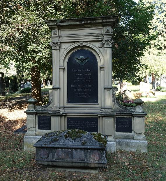 Grab von Theodor Landauer auf dem Pragfriedhof