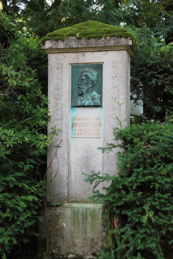 Gravestone Johannes Hess Mayor North Cemetery Wiesbaden