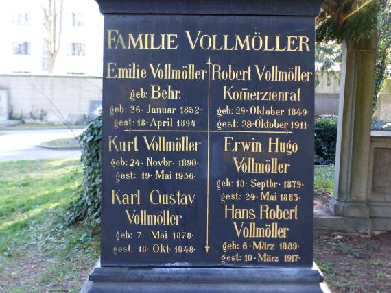 Grabstein Karl Gustav Vollmöller