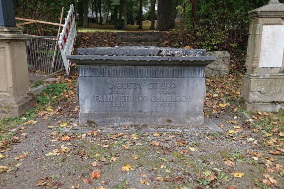 Gravesite of Gustav and Fanny Strupp