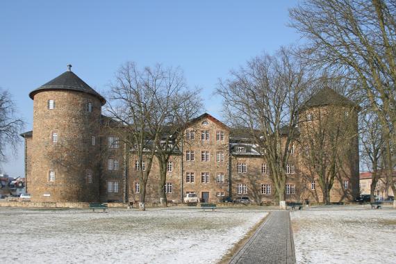 Ostseite des Landgrafenschlosses mit den charakteristischen Türmen