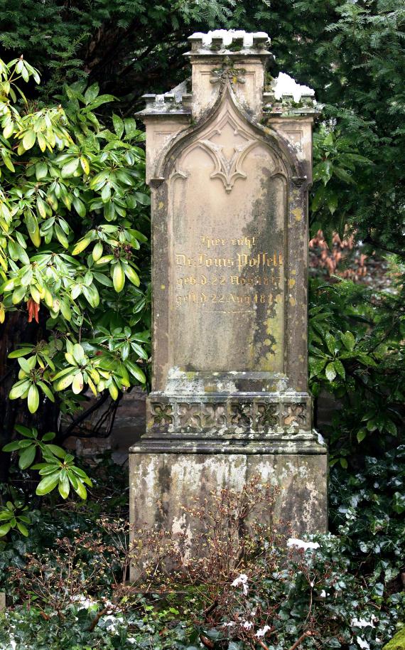 Louis Posselt (1817-1880), gravesite (photo 2023)