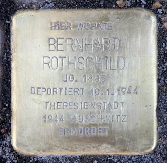 Stumbling Stone Akazienstr 20 (Schön) Bernhard Rothschild