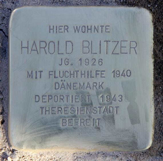 Stolperstein Alexanderstr 43 (Mitte) Harold Blitzer
