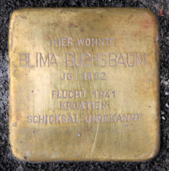 Stolperstein Almstadtstr 19 (Mitte) Blima Buchsbaum
