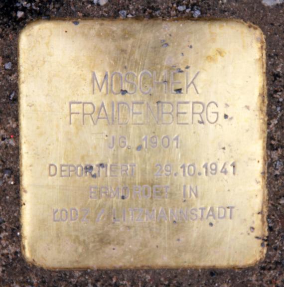 Stolperstein Almstadtstr 7 (Mitte) Moschek Fraidenberg