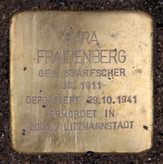 Stolperstein Almstadtstr 7 (Mitte) Sara Fraidenberg