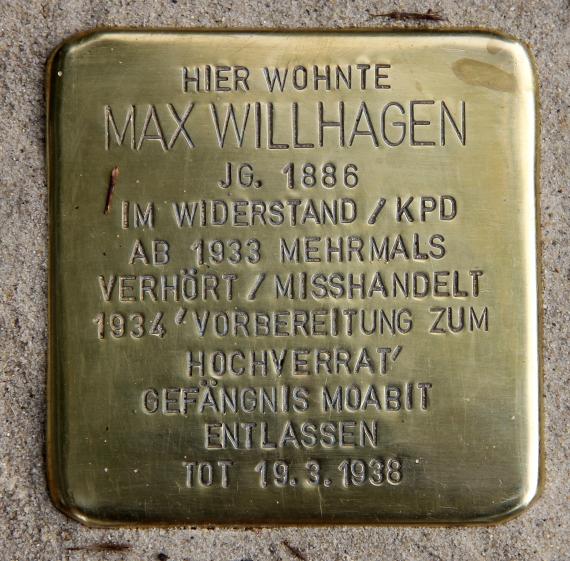 Stolperstein Alt-Stralau 46 (Frhai) Max Willhagen
