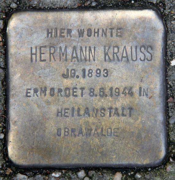 Stolperstein Alt-Tegel 44-46 (Tegel) Hermann Krauss