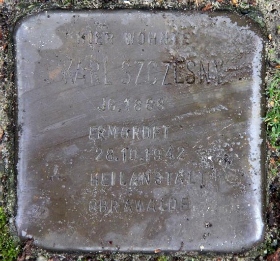 Stolperstein Am Klauswerder 11 (Wittn) Karl Szczesny