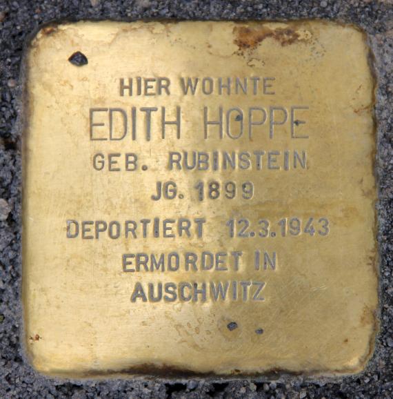 Stolperstein Am Zirkus 3A (Mitte) Edith Hoppe