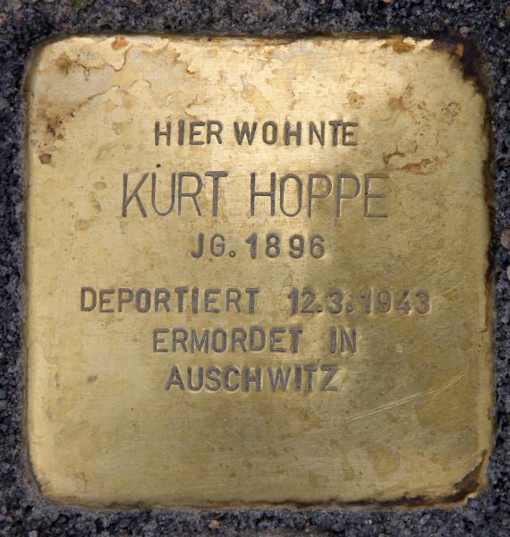 Stolperstein Am Zirkus 3A (Mitte) Kurt Hoppe