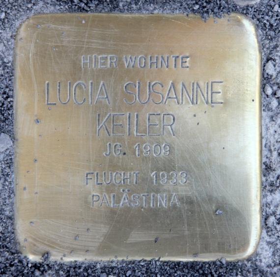 Stolperstein Ansbacher Str 10 (Schön) Lucia Susanne Keiler