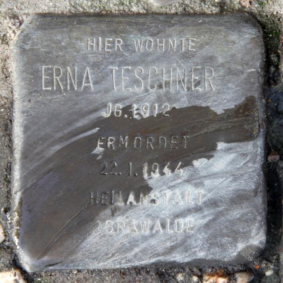 Stolperstein Antonienstr 61 (Reind) Erna Teschner