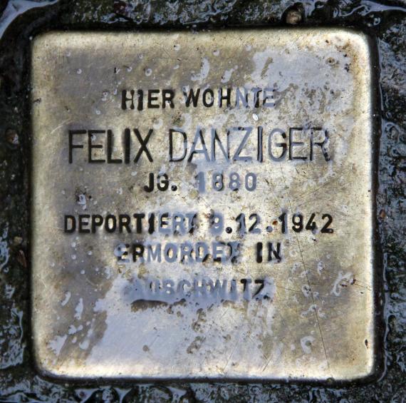 Stolperstein Bölschestr 105 (Frihg) Felix Danziger