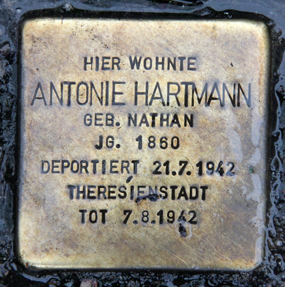 Stolperstein Bölschestr 51 (Frihg) Antonie Hartmann