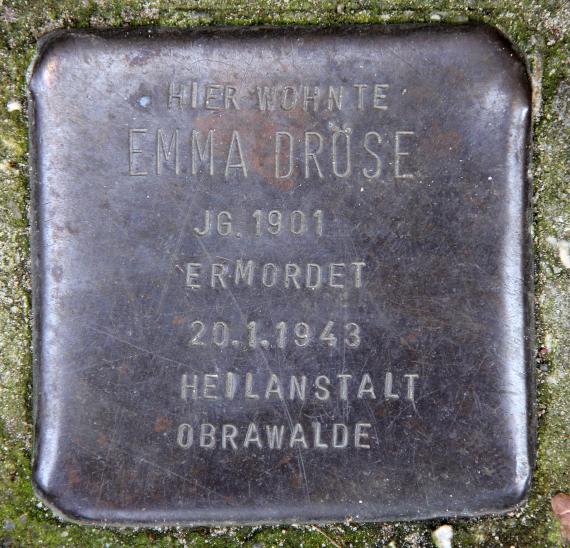 Stumbling Stone Büdnerring 34 (Reind) Emma Dröse